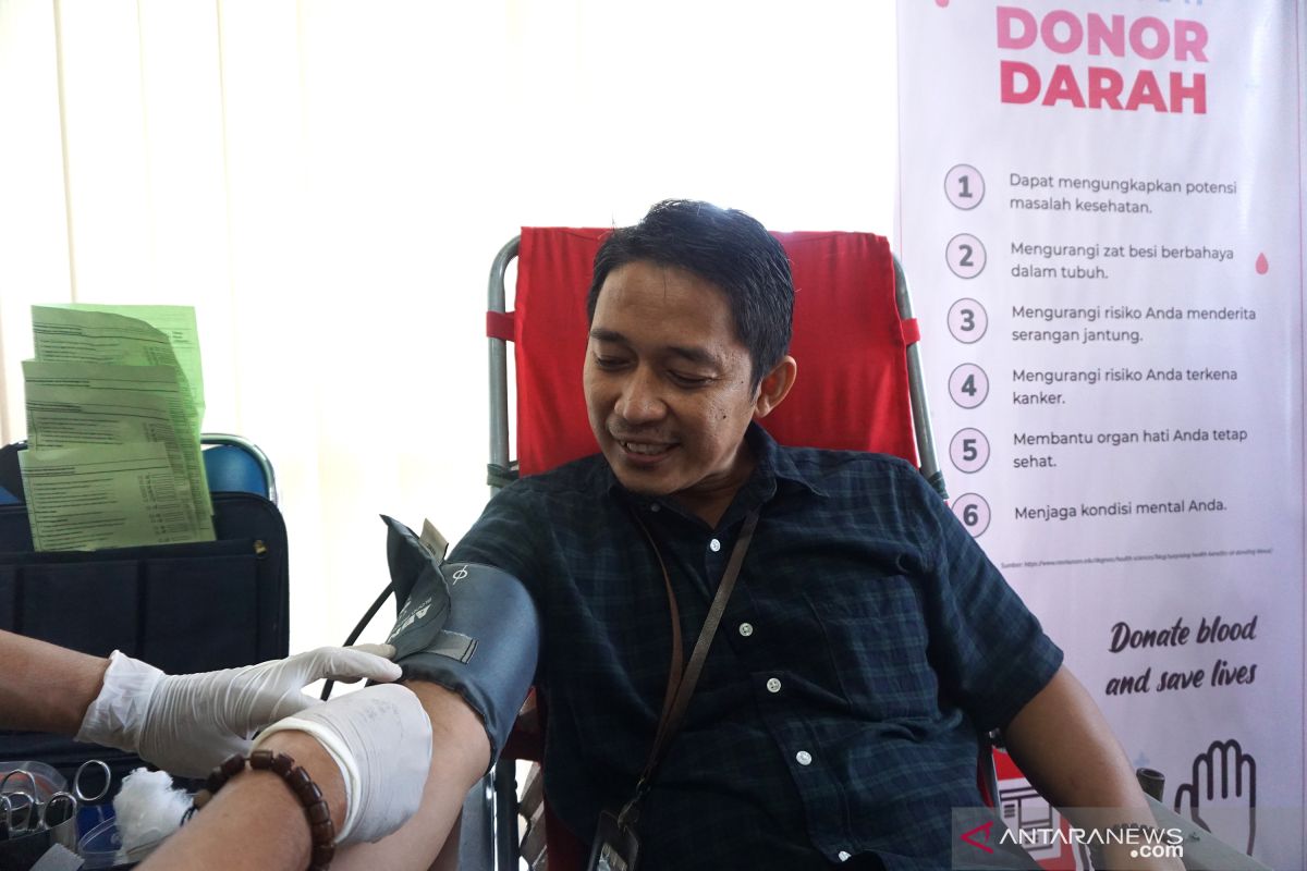 Peringati HSN, BPS Gorontalo gelar aksi donor darah