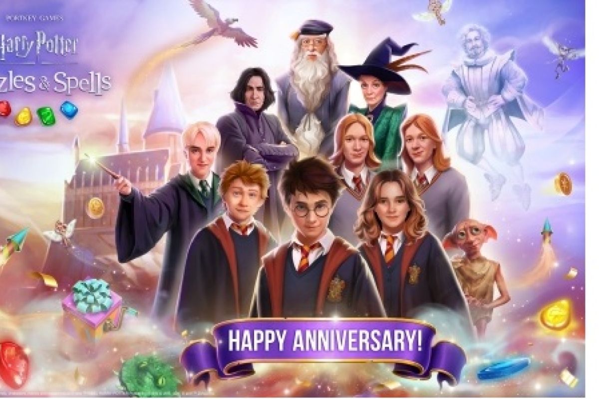 Zynga’s magical Match-3 mobile game, Harry Potter: Puzzles & Spells, celebrates one-year anniversary