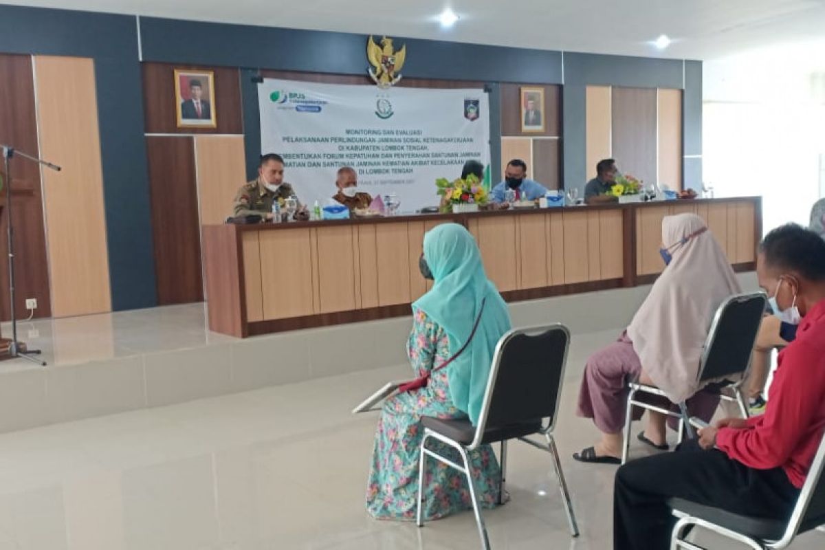 BPJAMSOSTEK gandeng Kejari Lombok Tengah awasi perlindungan pekerja