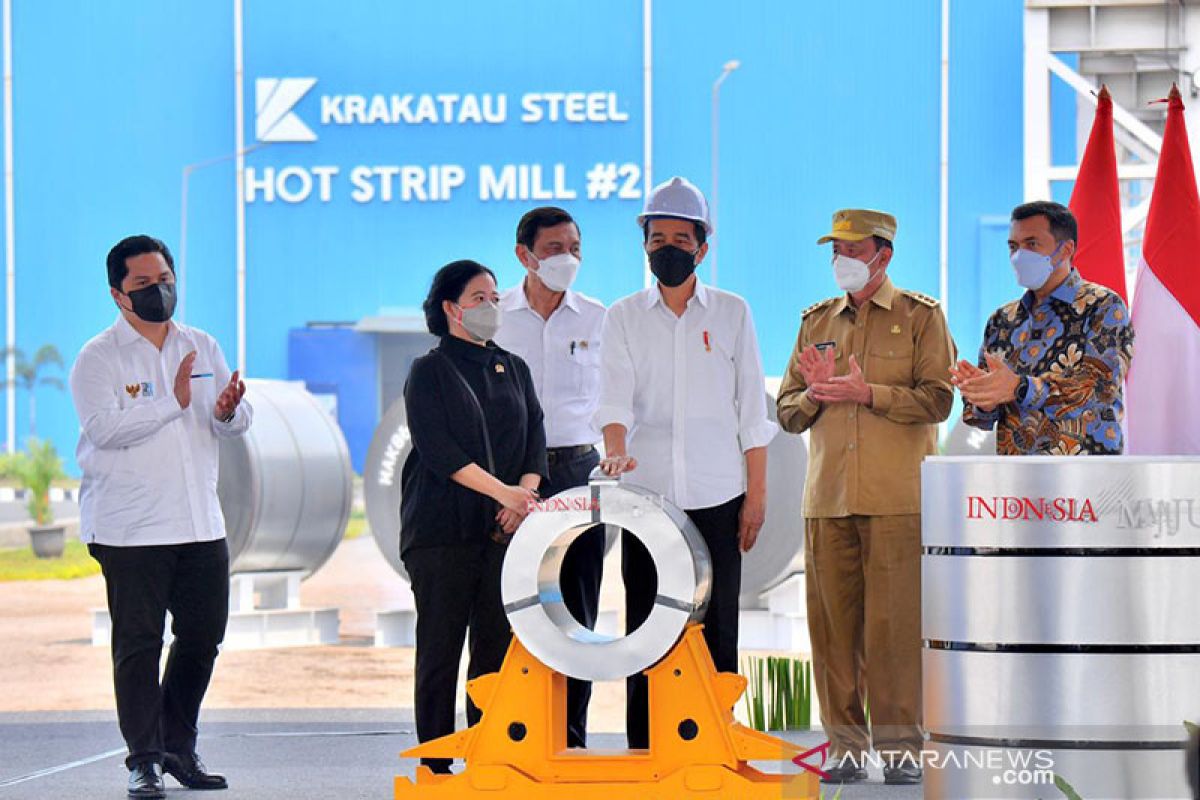 Presiden Jokowi resmikan pabrik baja canggih milik Krakatau Steel