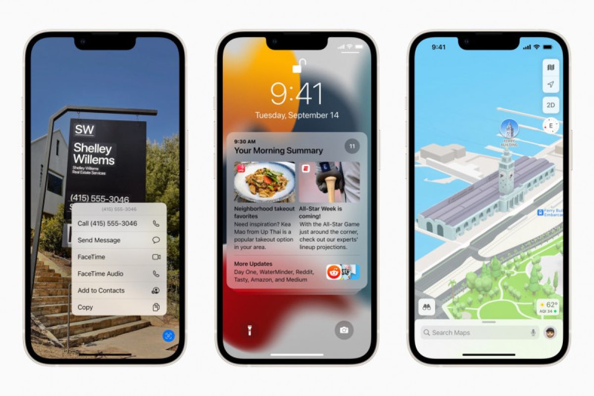 Apple luncurkan pembaruan terbaru di iOS 15