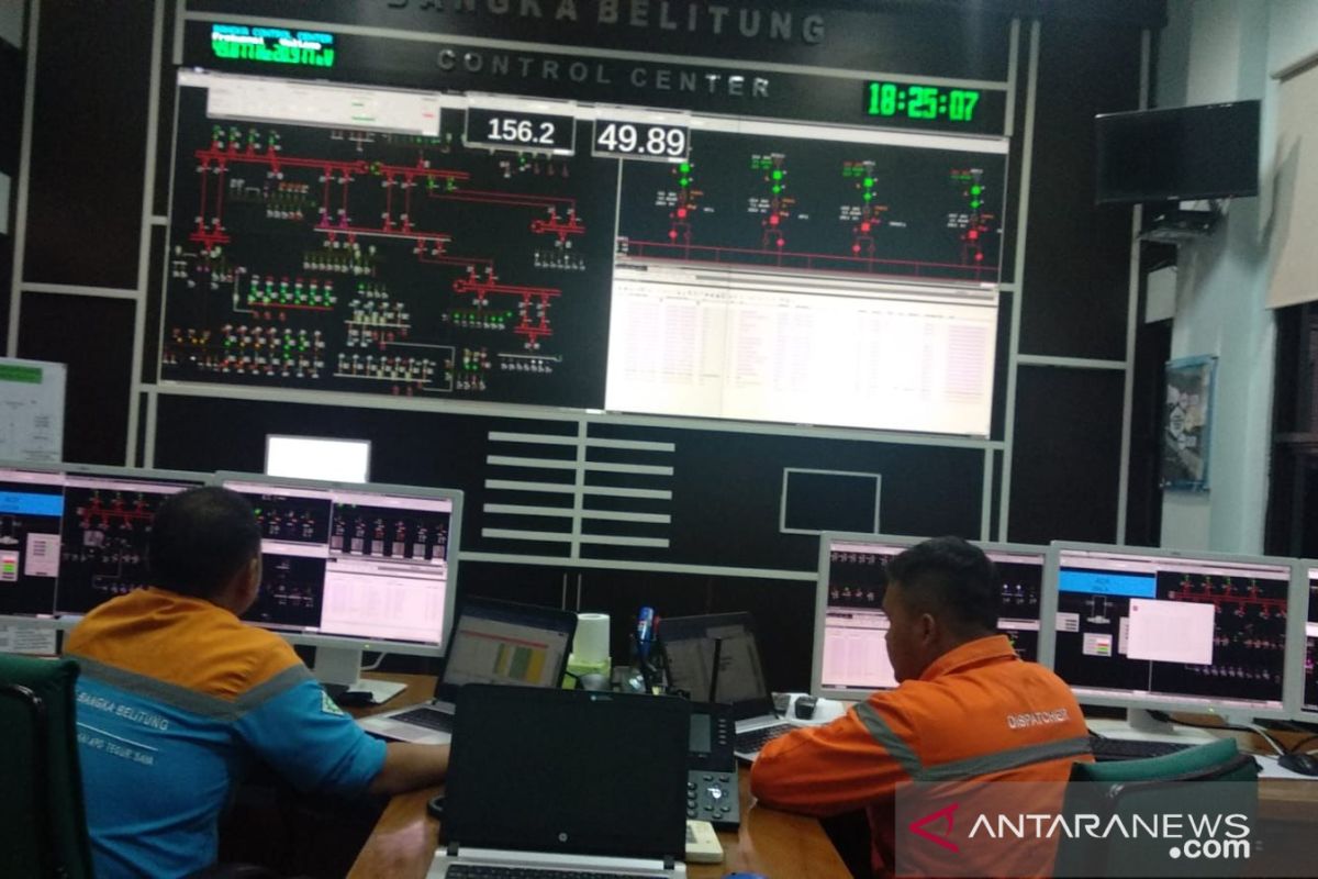 Petugas PLN terus berjuang pulihkan gangguan sistem di Bangka