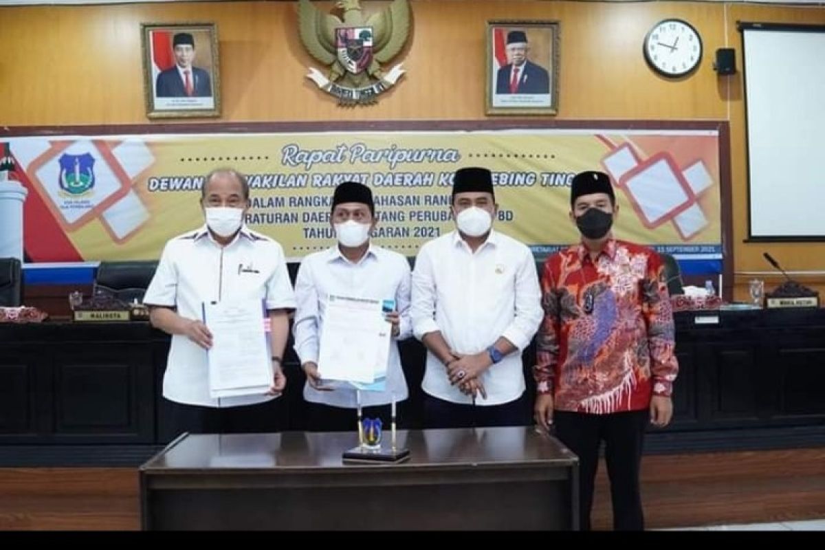 DPRD setujui Ranperda P.APBD Tebing Tinggi 2021 jadi Perda