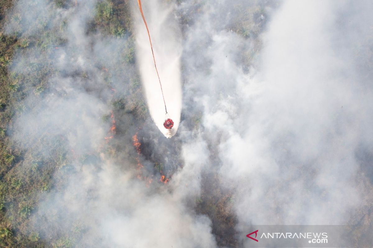 BPBD Sumatera Selatan lakukan pemadaman titik api di tujuh kabupaten