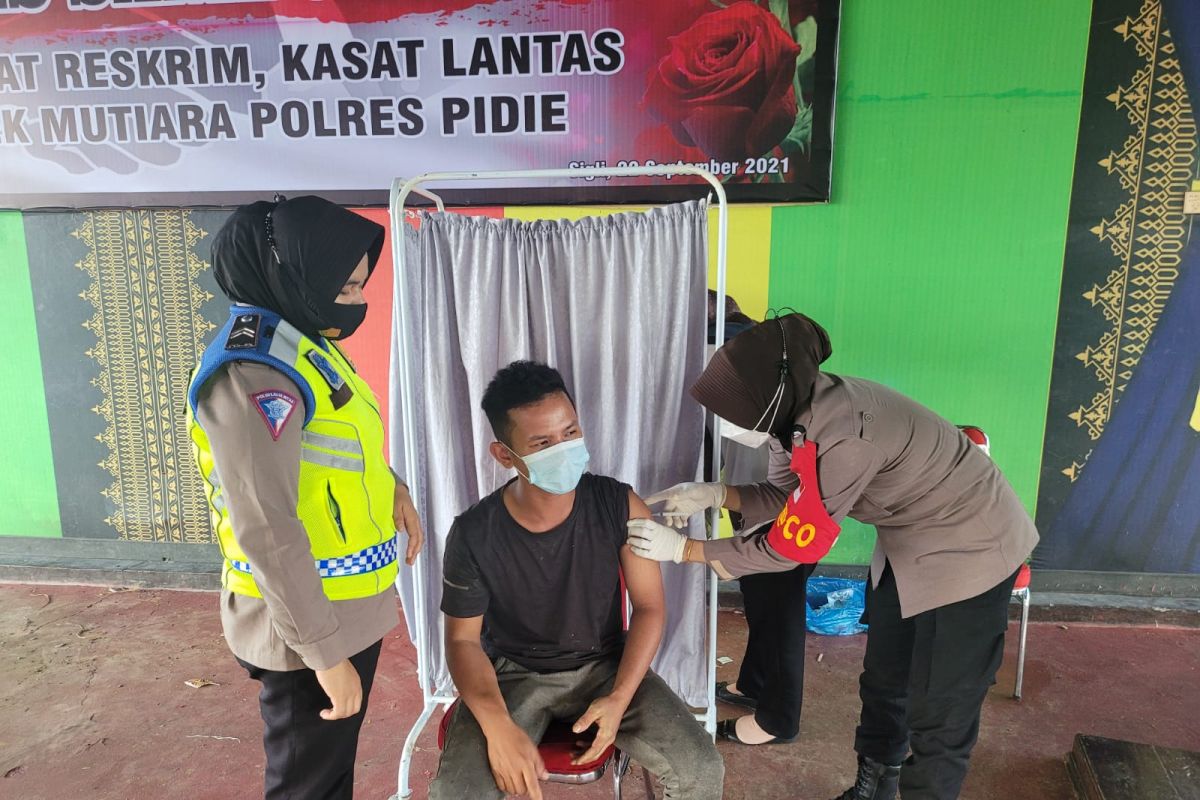 Satlantas Pidie luncurkan inovasi GARANSI, melanggar lalulintas tukar vaksinasi