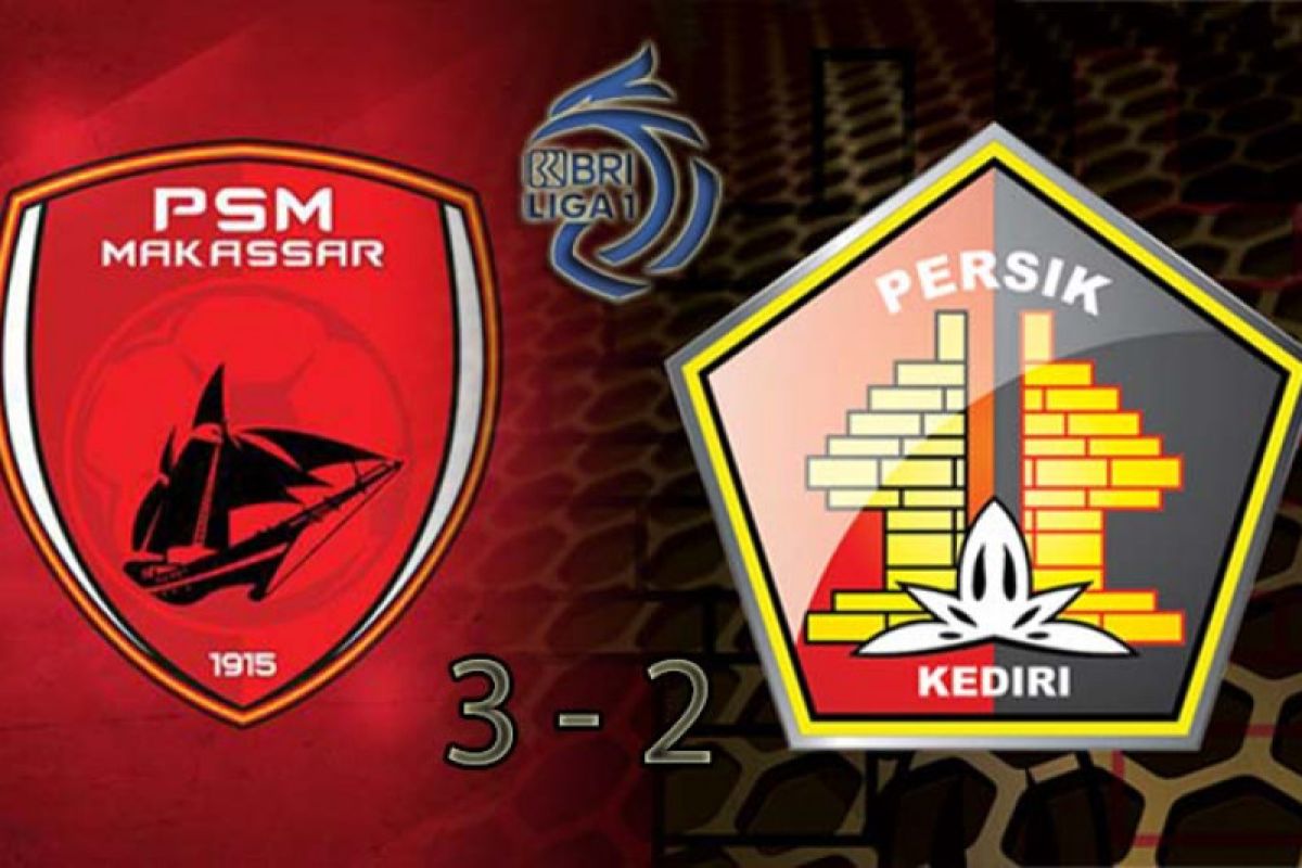 PSM Makassar menangi laga dramatis kontra Persik 3-2