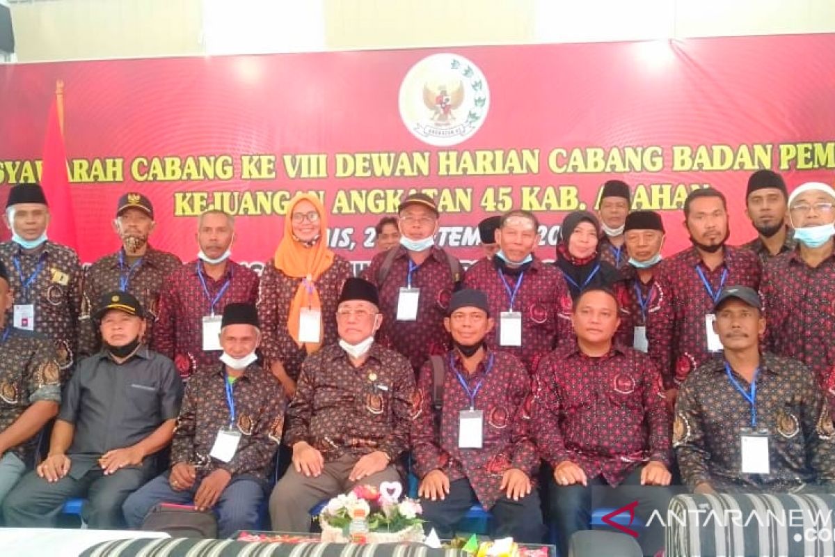 Ridwan kembali pimpin DHC 45 Kabupaten Asahan