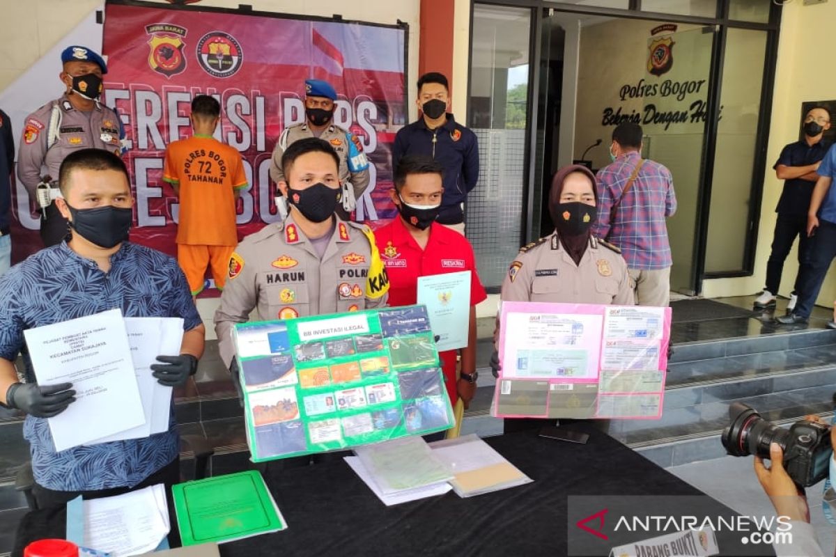 Polisi Bogor tangkap tersangka kasus investasi bodong