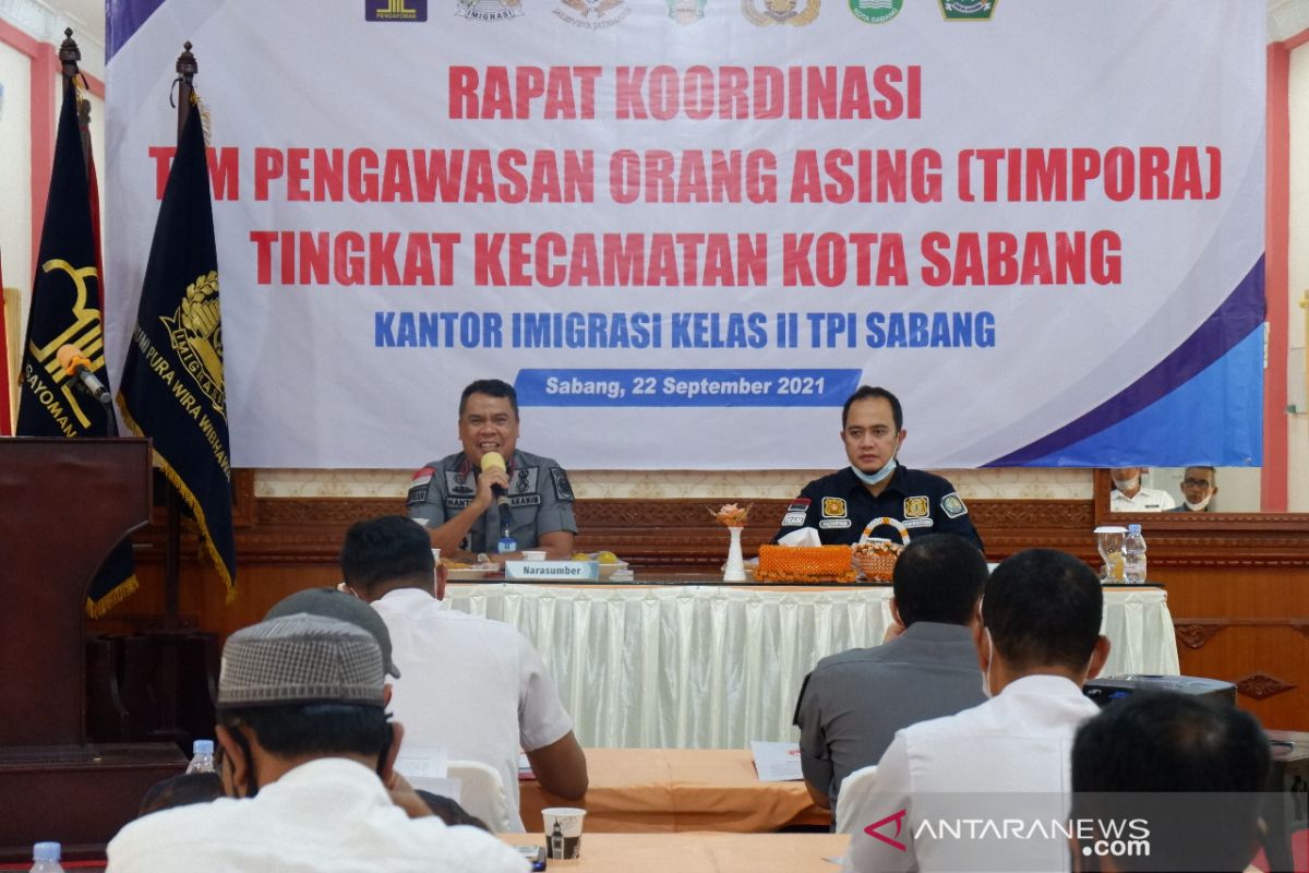 Imigrasi dan tim Pora rakor perketat pengawasan orang asing di Sabang