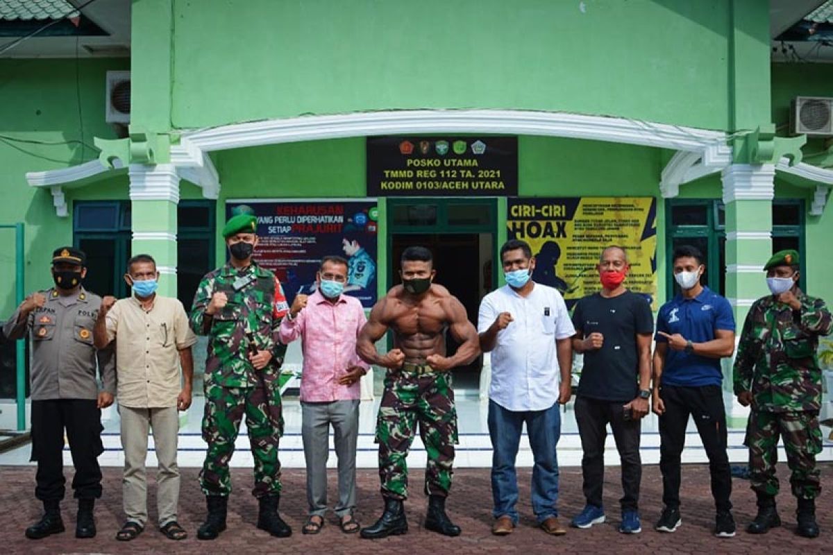 Dandim Aceh Utara lepas keberangkatan atlet binaraga ke PON XX