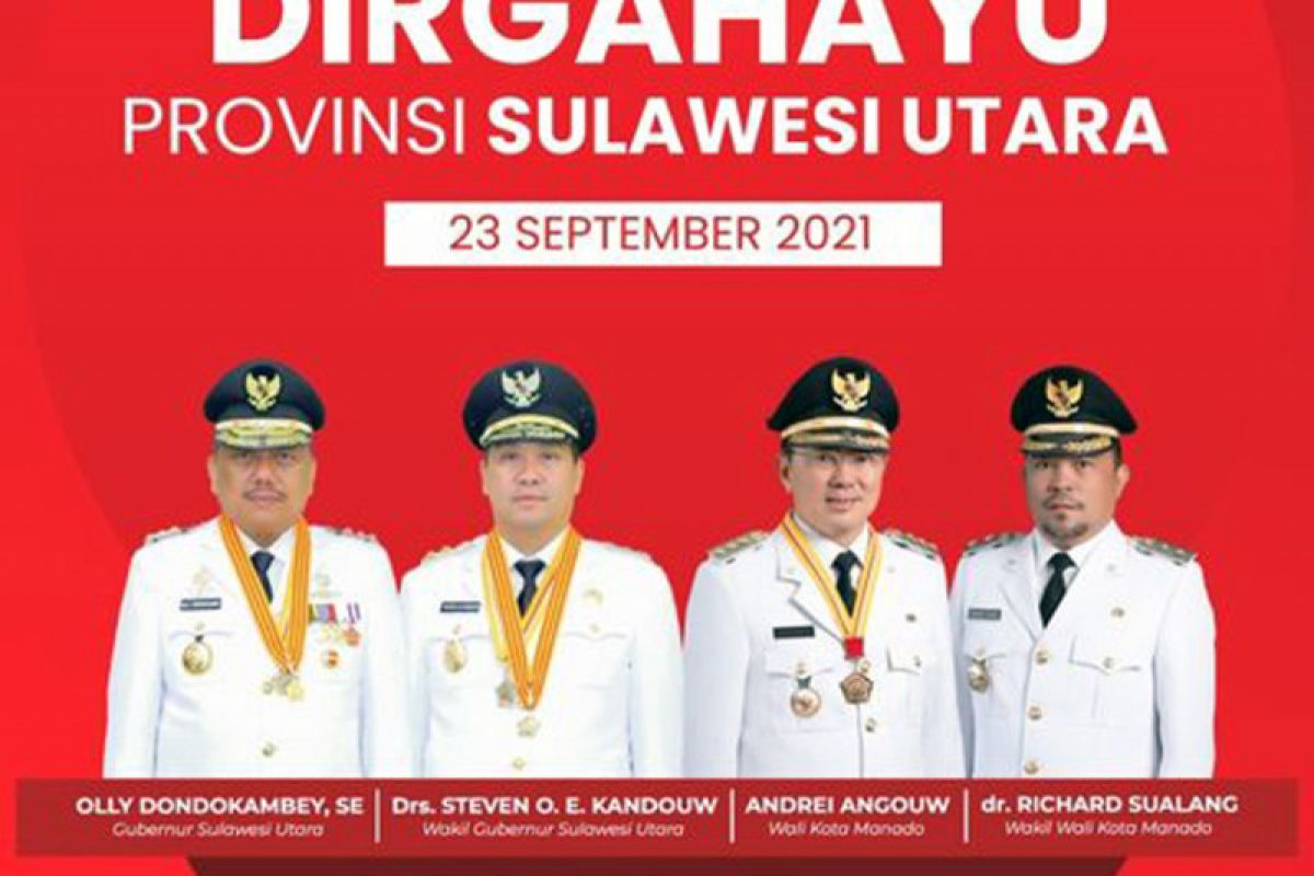 Wali Kota-Wawali Manado sampaikan harapan baik di HUT Sulawesi Utara