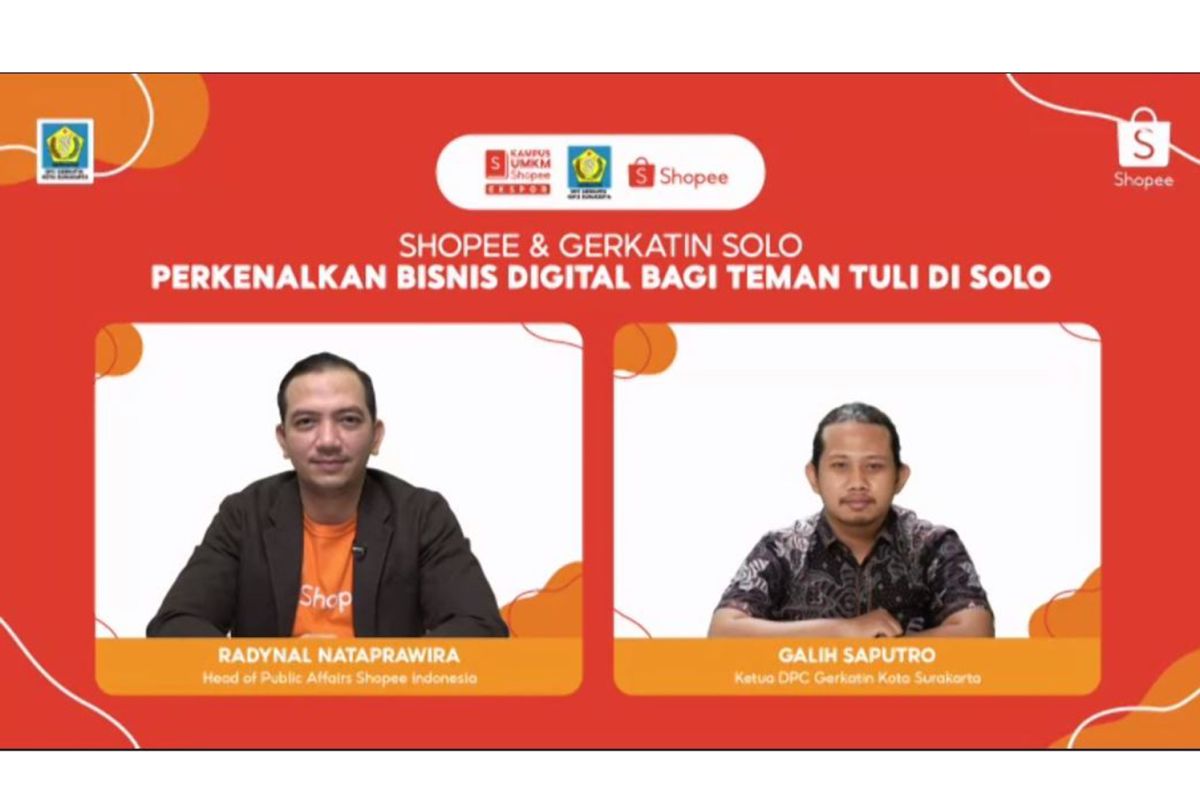 Shopee gelar pelatihan bisnis digital untuk teman tuli di Solo