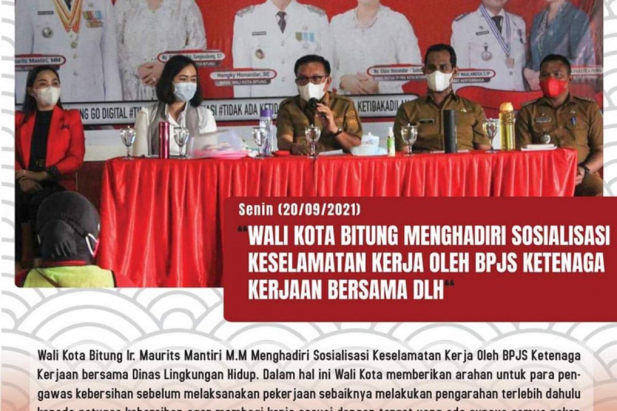 BPJAMSOSTEK sosialisasi keselamatan kerja petugas kebersihan di Bitung