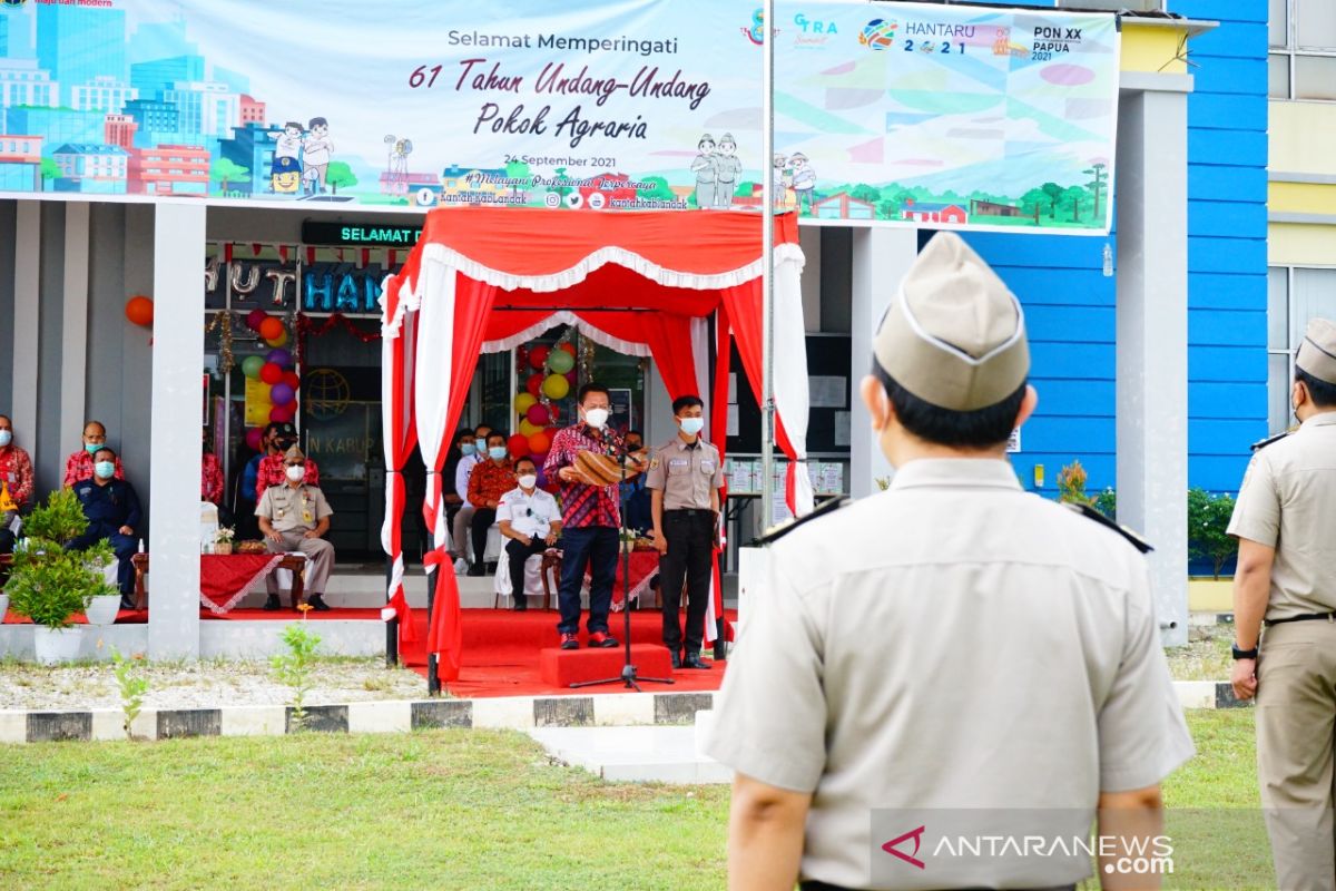 Wabup Landak minta BPN tingkatkan profesionalitas