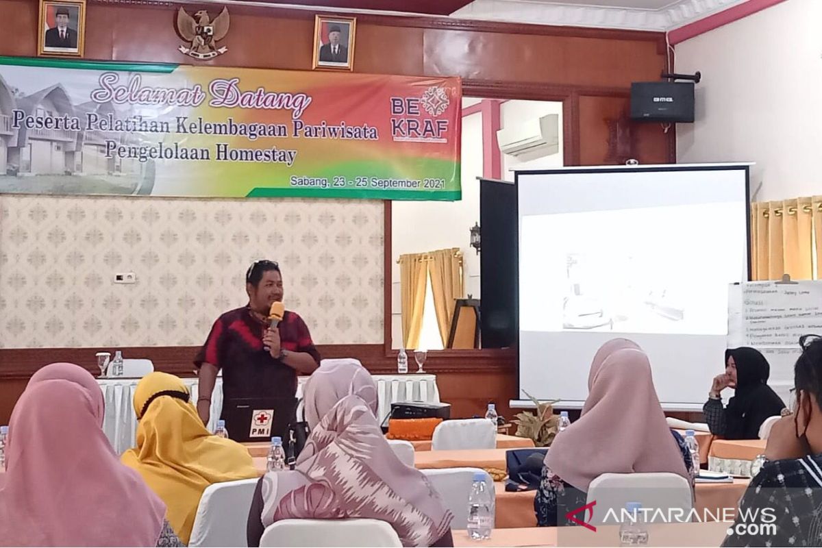 Sabang beri pelatihan bagi pelaku usaha homestay dalam hadapi pandemi