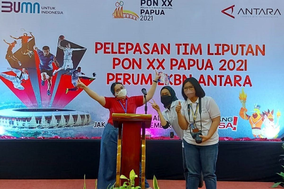 LKBN ANTARA lepas keberangkatan tim peliputan PON XX Papua