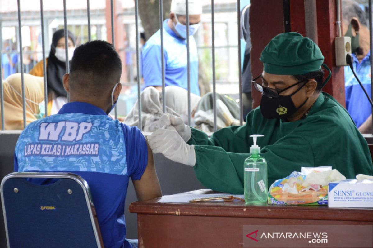 Sebanyak 1.300 dosis vaksin disiapkan bagi WBP Rutan Makassar
