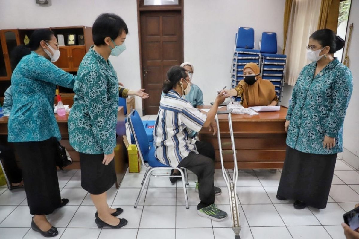 TP PKK Sleman menyelenggarakan vaksinasi dosis kedua bagi disabilitas