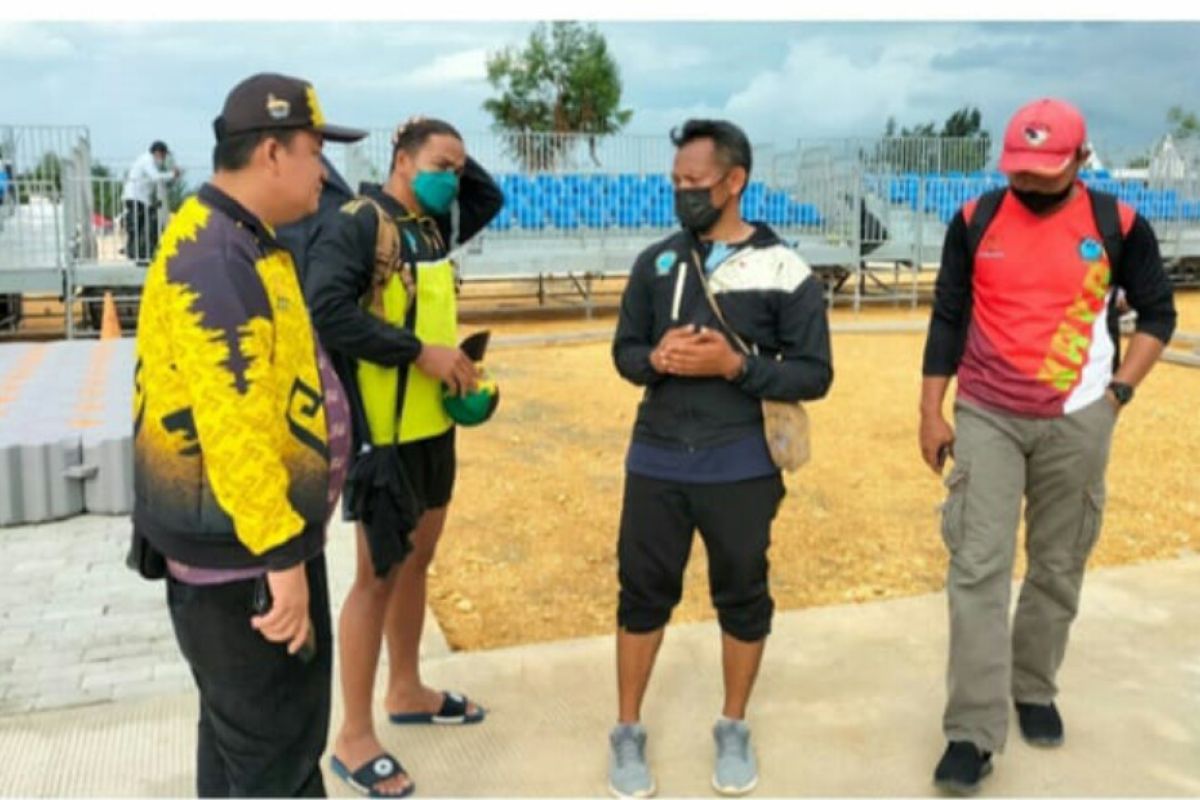 Pedayung Lampung tes lintasan arena kano