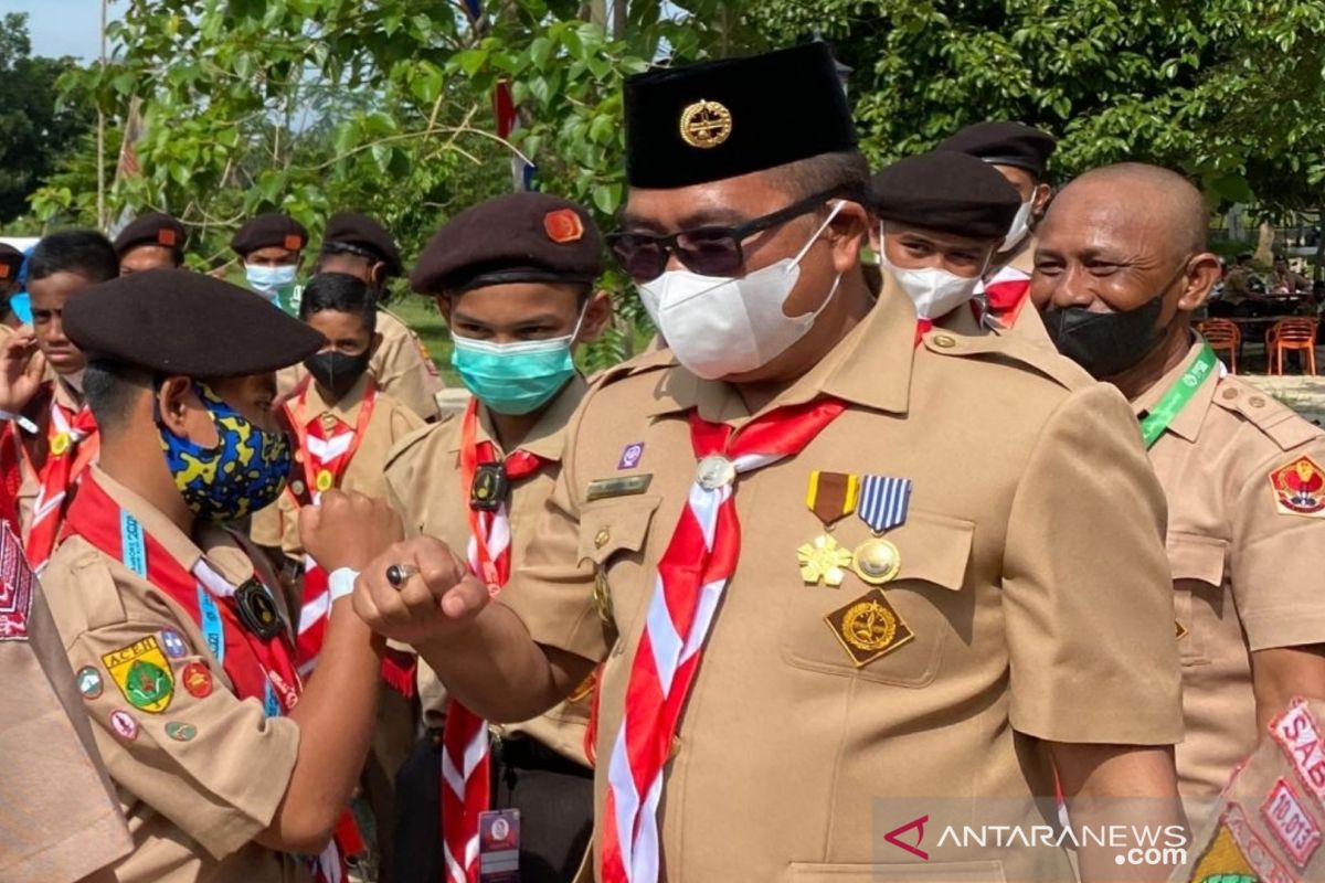 Bupati Aceh Barat semangati peserta Jambore Aceh di Kota Langsa