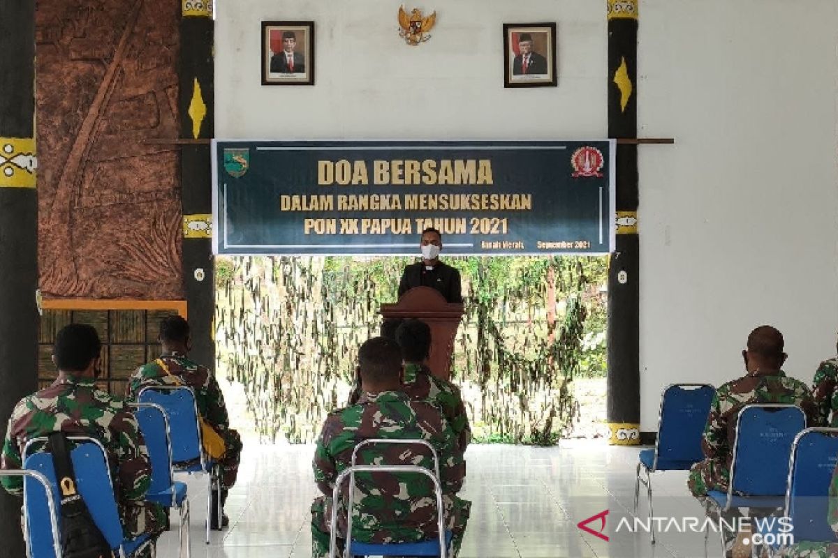 TNI di Boven Digoel doa bersama untuk kesuksesan PON XX Papua
