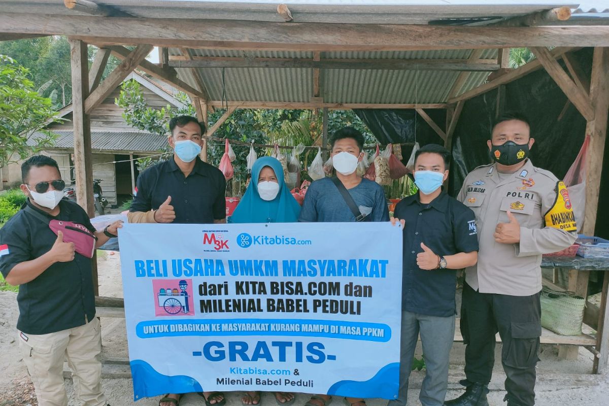 kitabisa.com dan Milenial Babel Peduli gelar aksi borong produk UMKM