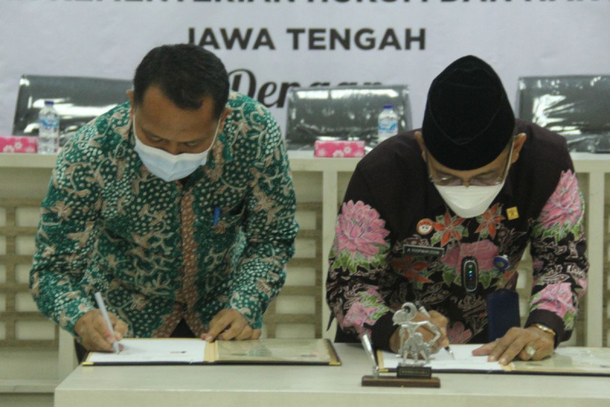 Kemenkumham Jateng dan Universitas Wahid Hasyim teken MoU