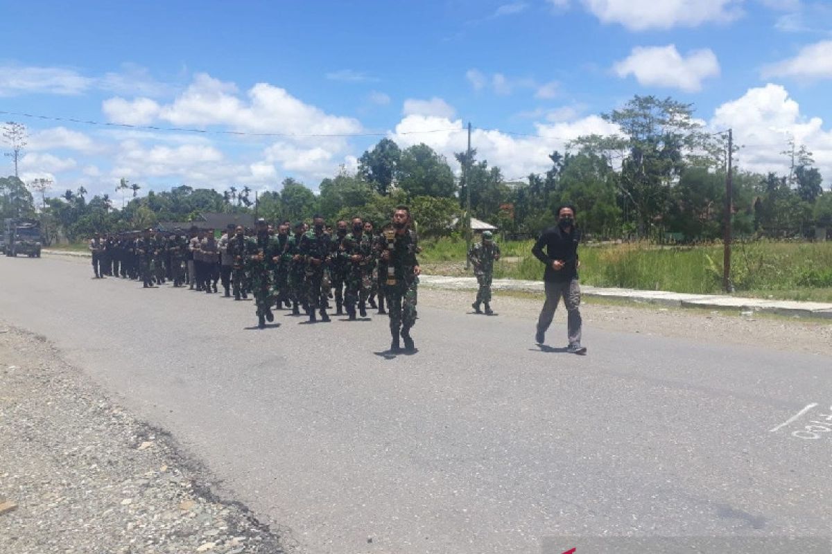 Gladi bersih Kirab api PON Papua di Mimika