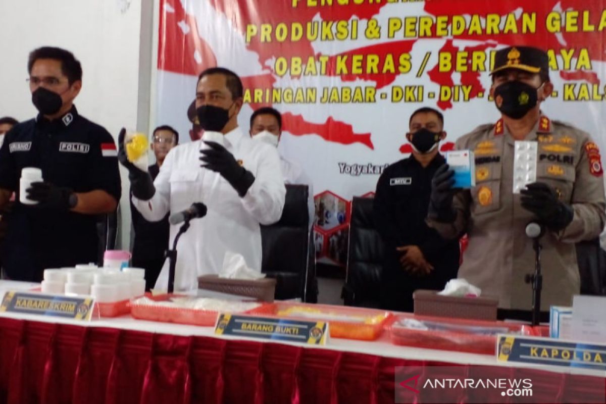 Polri ungkap kasus produksi dan peredaran gelap obat keras jaringan nasional