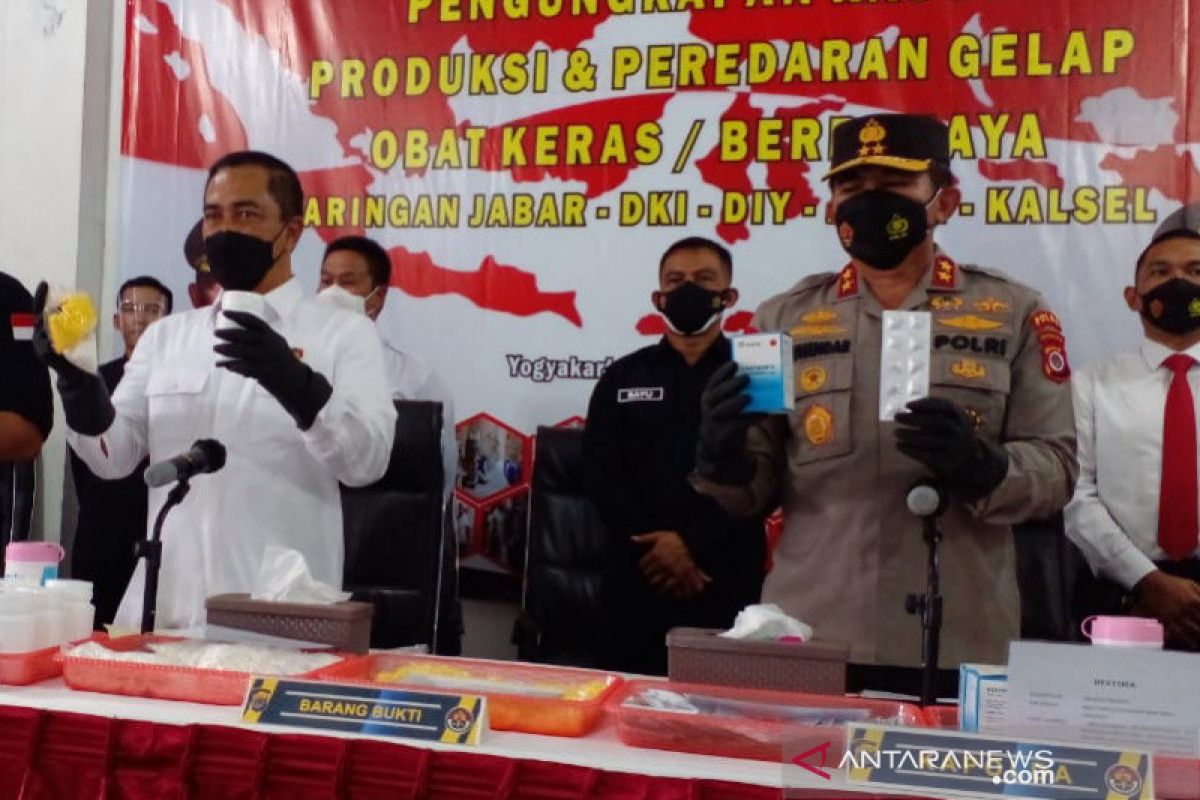 Bareskrim sebut pengungkapan kasus obat keras ilegal DIY terbesar