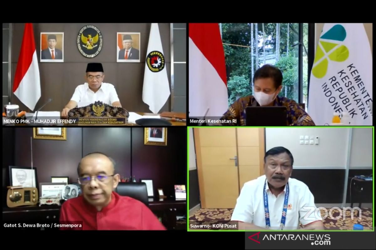 Menko PMK: Penonton PON XX Papua harus sudah divaksin dosis kedua