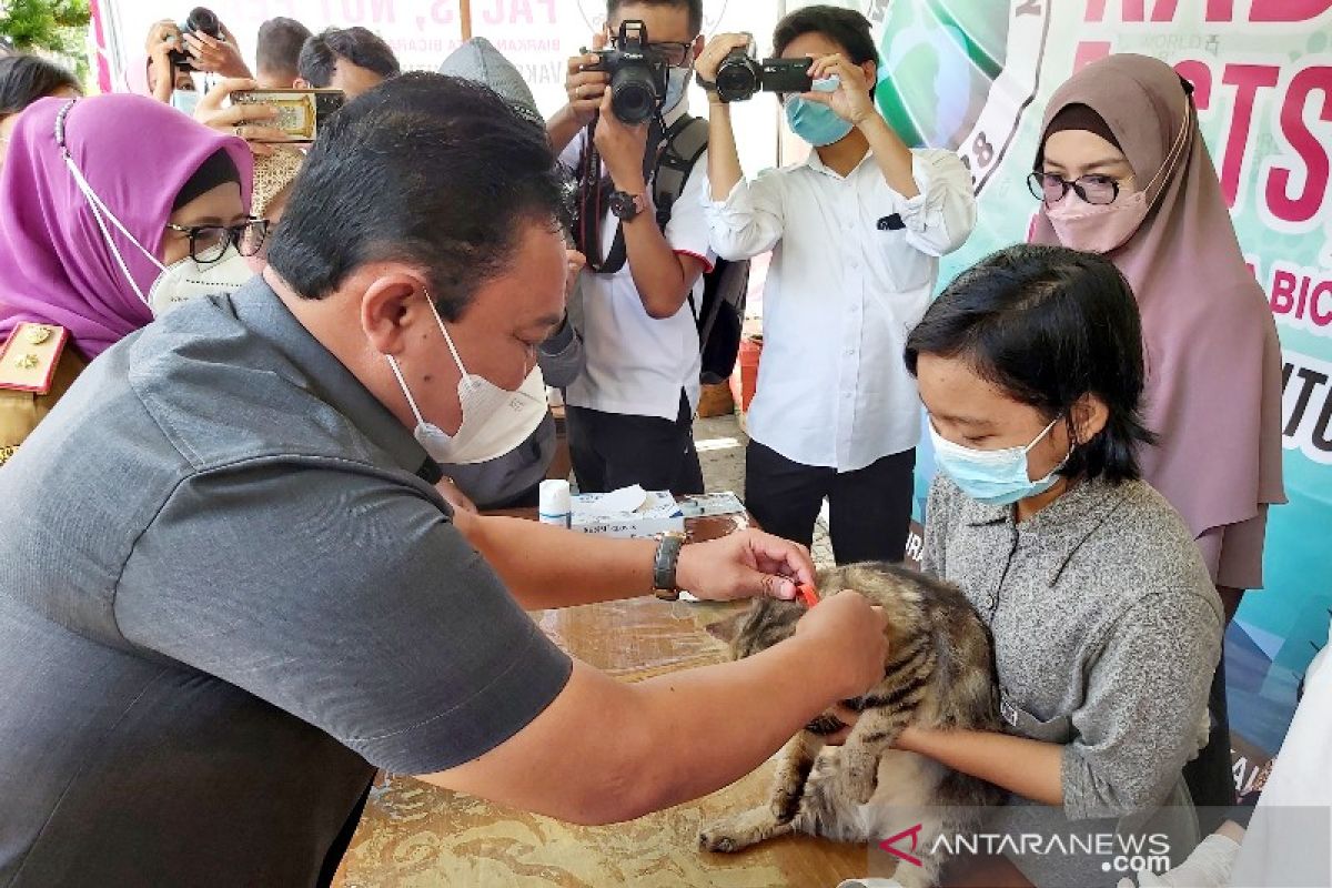 Sepanjang 2021 terdapat sembilan kasus positif rabies di Kalteng