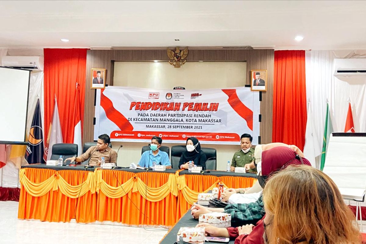 KPU Kota Makassar gelar pendidikan pemilih pada daerah partisipasi rendah