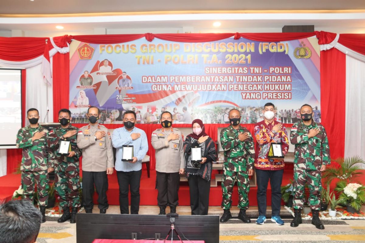 Kapolda Kaltara buka Focus Group Discussion TNI-Polri TA.2021