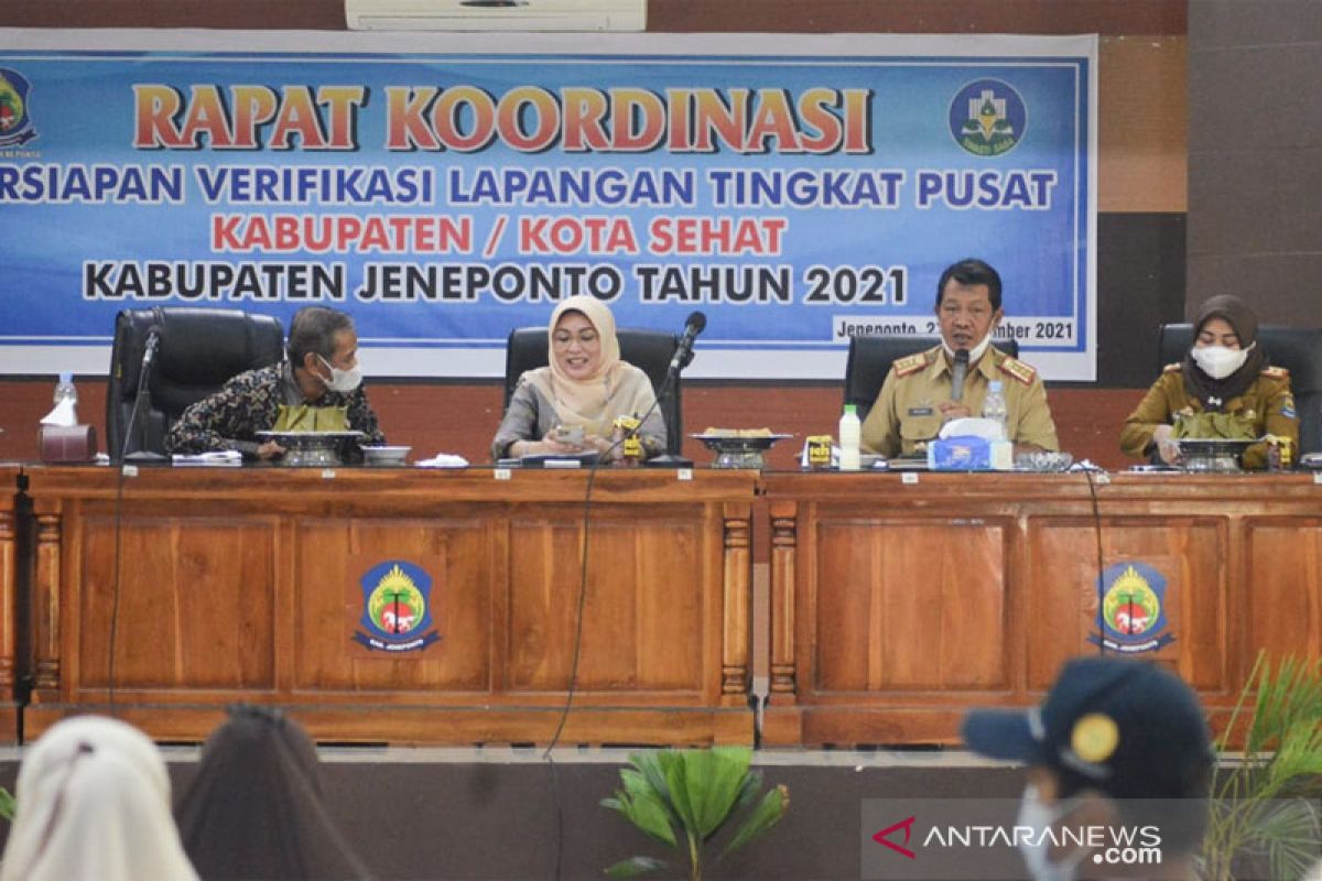 Pemkab Jeneponto gelar rakor persiapan penilaian Kabupaten Sehat