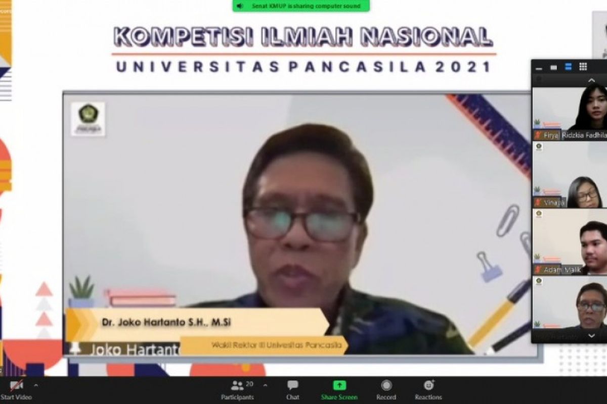 Universitas Pancasila gelar kompetisi ilmiah nasional secara virtual