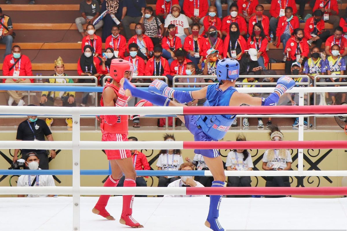 Dua atlet Sumbar ini lolos ke semifinal cabor Muaythai PON XX Papua