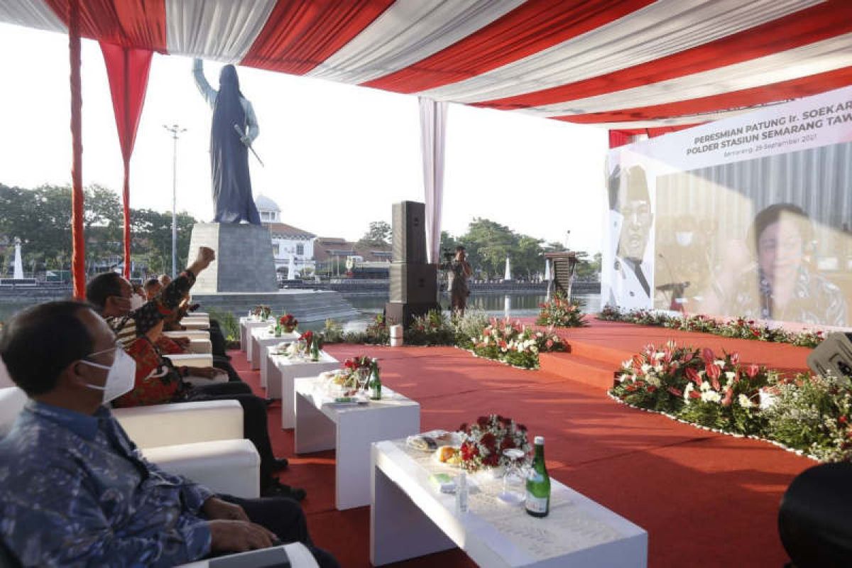 Patung Soekarno di polder Tawang jadi "landmark" baru Kota Semarang