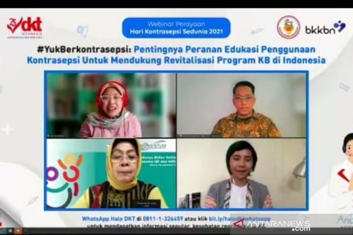 DKT komitmen beri edukasi dan komunikasi soal penggunaan kontrasepsi