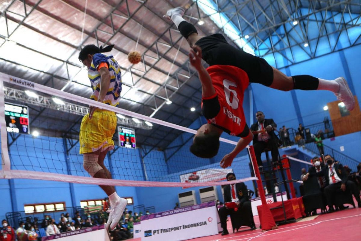 Takraw putra putri quadran Sulsel tantang Papua di semifinal