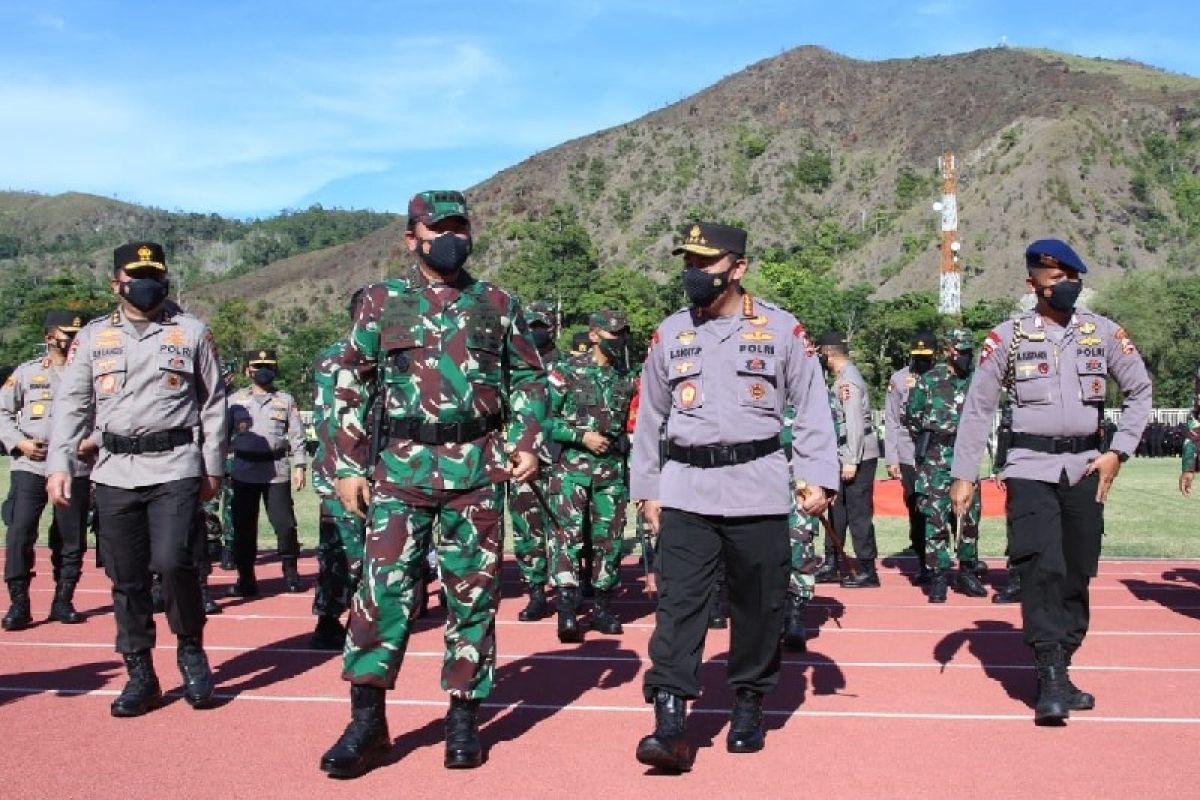 Panglima TNI dan Kapolri pimpin apel kesiapan pengamanan PON XX Papua