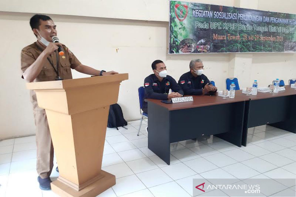 KPHP Barito Tengah sosialisasi perlindungan dan pengamanan  hutan