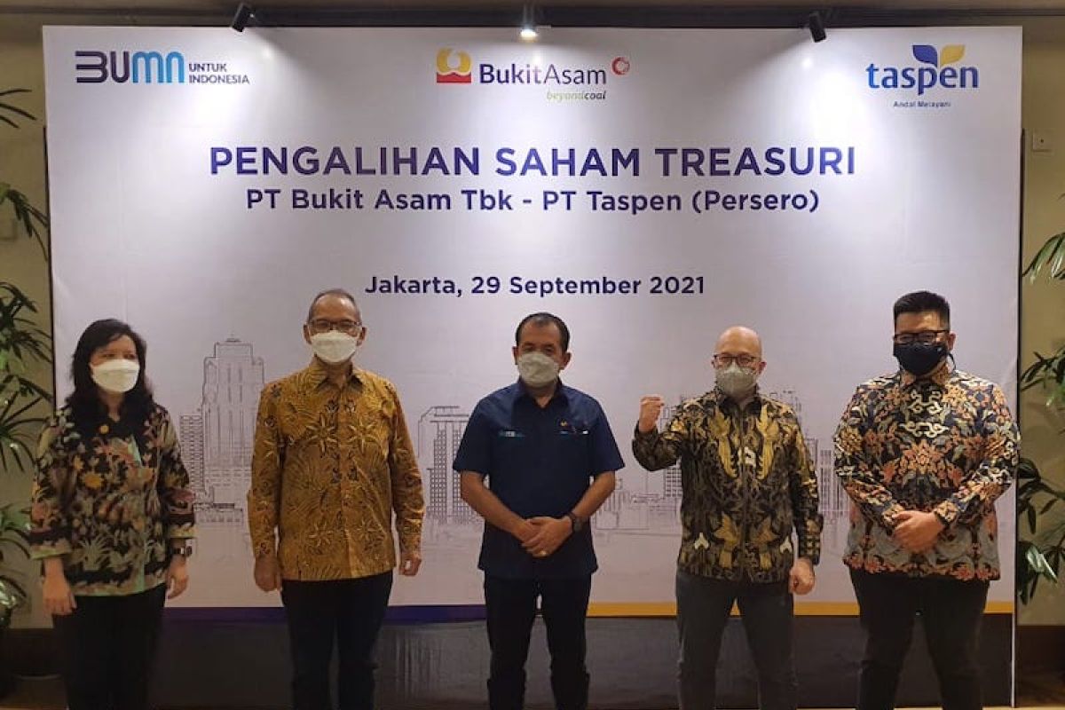 PTBA lepas saham treasuri 303,15 juta lembar, PT Taspen borong hingga 87 persen