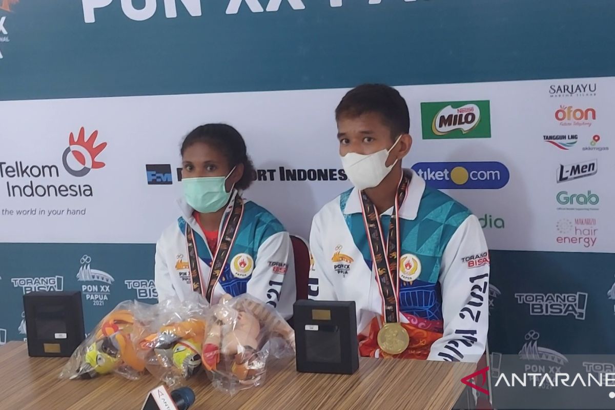 PON XX Papua : Atlet Papua persembahkan medali emas panjat tebing Speed Klasik