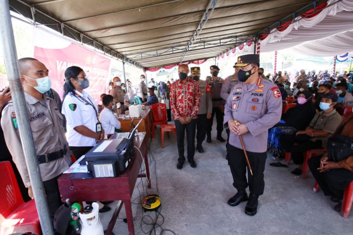 Dukung Pelaksanaan PON, Kapolri Minta Vaksinasi di Papua Ditingkatkan