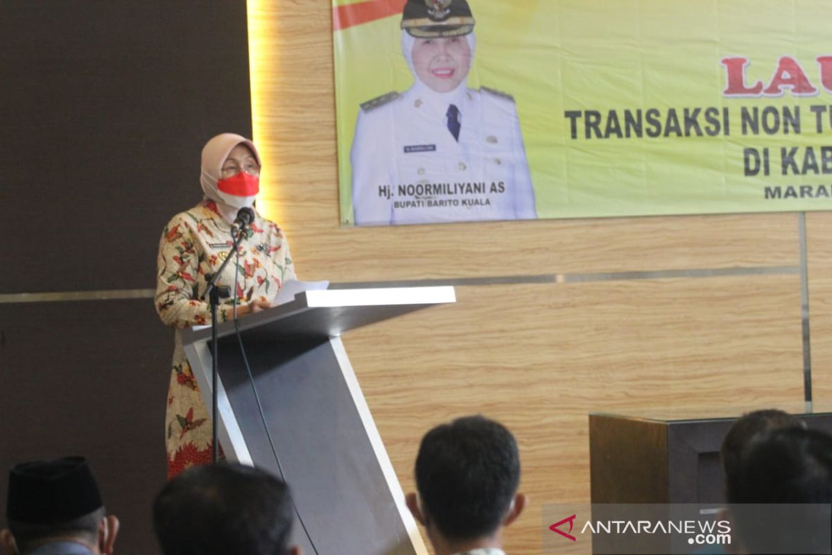 Mulai 1 Oktober 195 desa di Batola terapkan transaksi nontunai