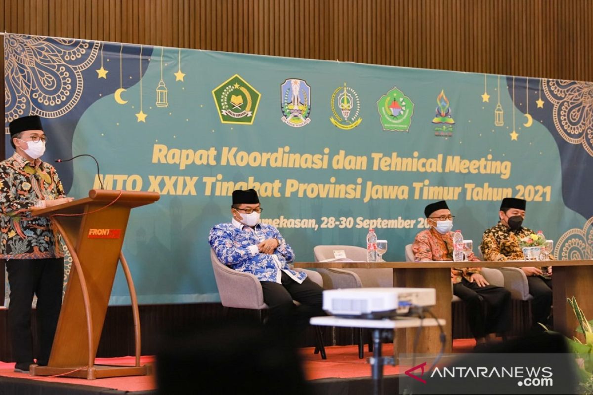 Bupati minta peserta MTQ Jatim tetap jaga protokol kesehatan