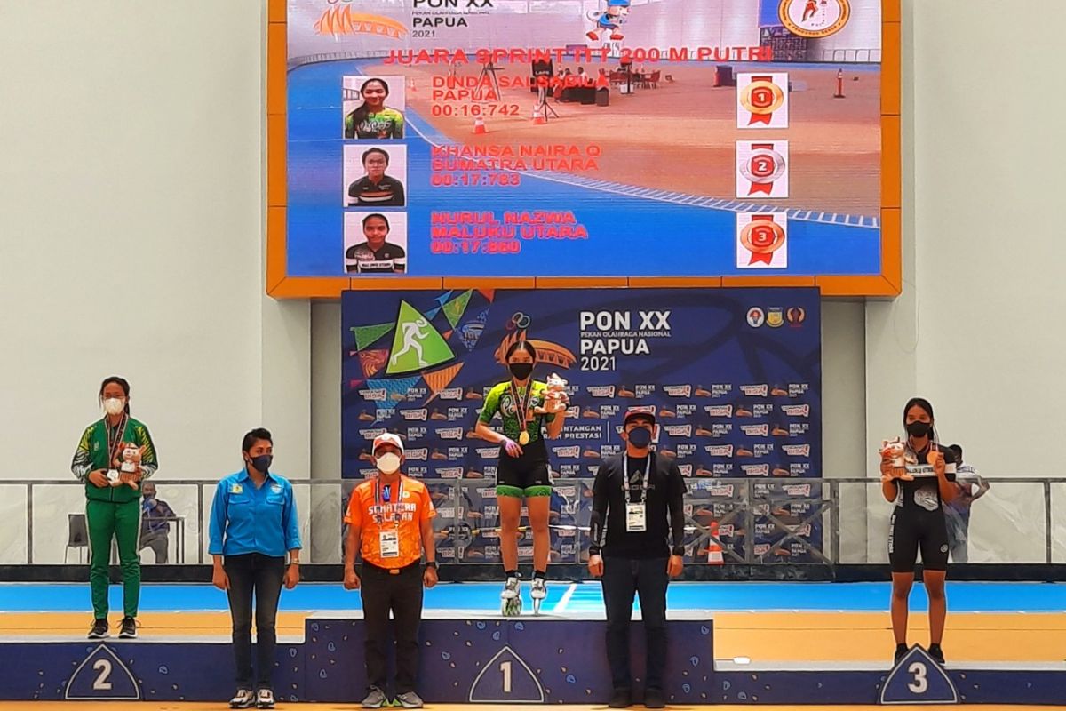 Tim sepatu roda Malut sumbang medali perdana di PON Papua