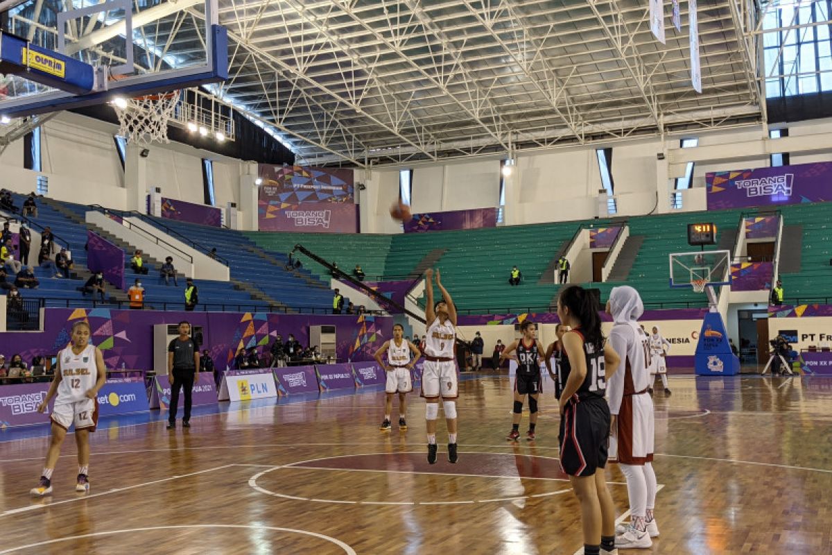 PON XX Papua - Tim basket Sulsel buat kejutan benamkan DKI Jakarta 66-56