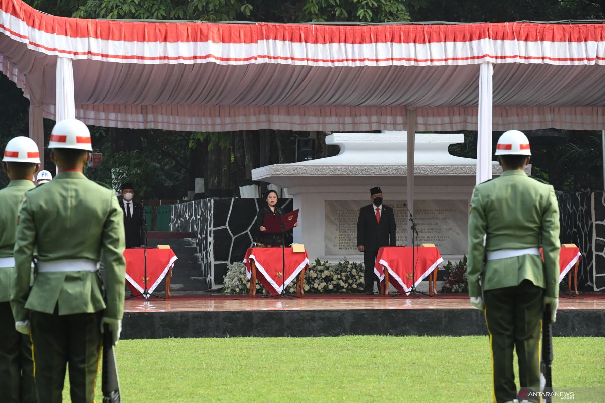 Puan bacakan ikrar di Upacara Peringatan Hari Kesaktian Pancasila